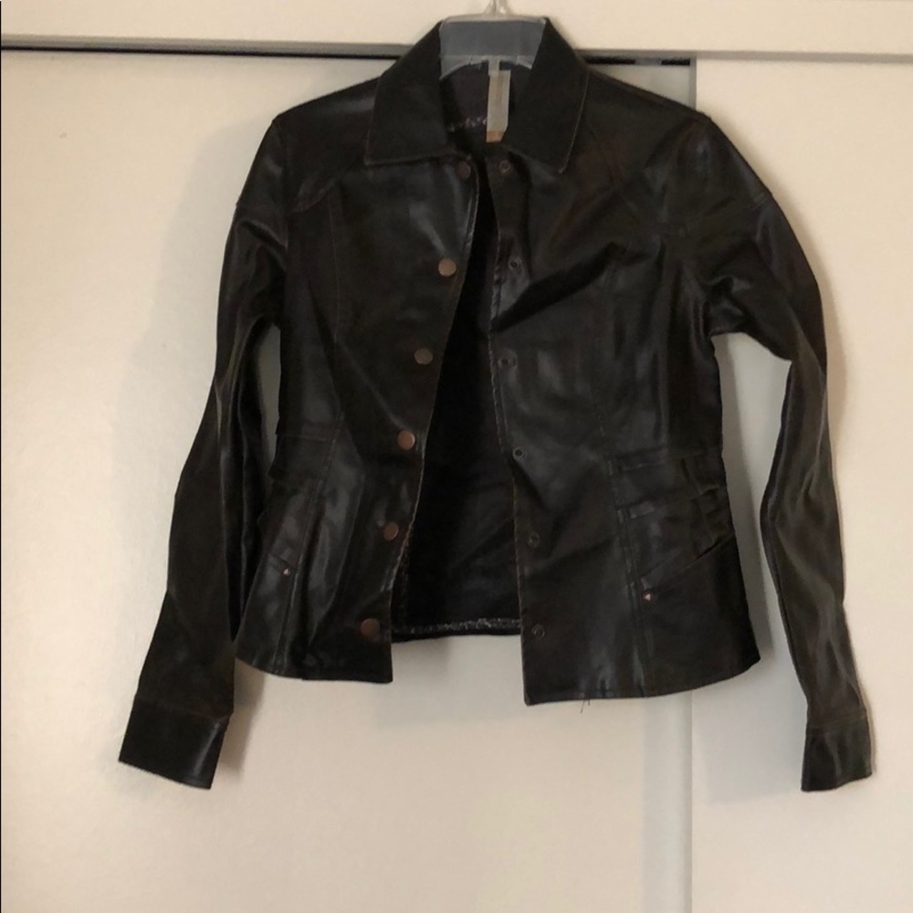 Faux leather jacket
